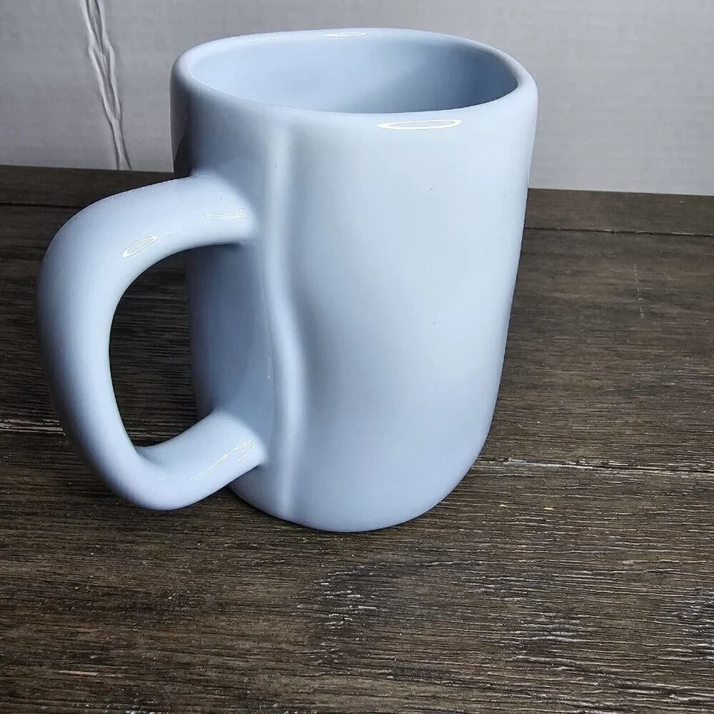 NWT Rae Dunn Peep's Sake Easter Mug Pastel Blue Spring 2021 Magenta Farmhouse
